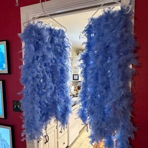 Set of (8) 72" Light-Up Blue Boas